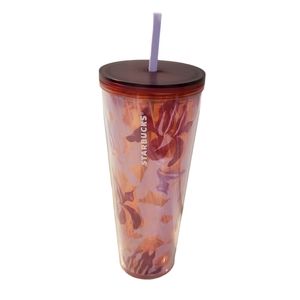 Starbucks Floral Venti Tumbler Pink NEW Spring 24 oz Cup